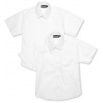 Boys White Short Sleeved Shirts (2 Pack)